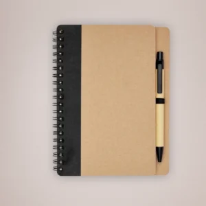 Custom Recycled Notebook with Pen