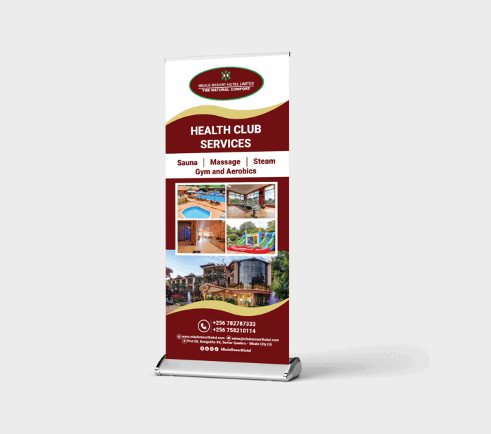 Pull-Up Banner Stand – 85cm x 200cm (Wide Base)